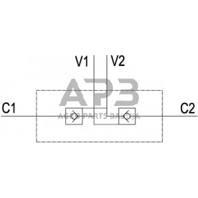 Vožtuvas VBPDE-2, G1/2" - M22 x 1,5 15L, C056V0135