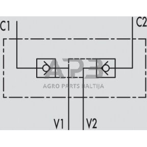 Vožtuvas VBPDE A, G3/8", C056V0180