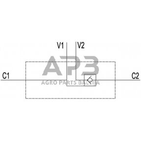 Vožtuvas VBPSE, G1/2", C056V0240