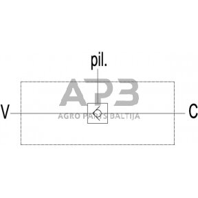 Vožtuvas VBPSL, G3/4", C056V0204