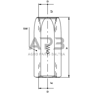 Vožtuvas 1/2" 0,5 Bar 316L, LCV10001RVS 5