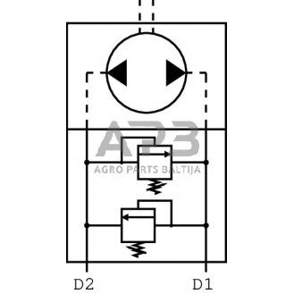 Vožtuvas 10 A 08 OMS A 1/2" , VADDF10001 1