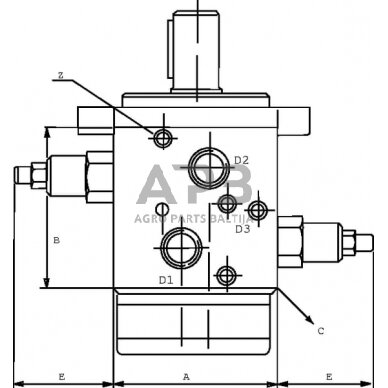 Vožtuvas OMP/OMR FPO 50 DF D2 1/2 U 35, FPO50DFD212U35 2