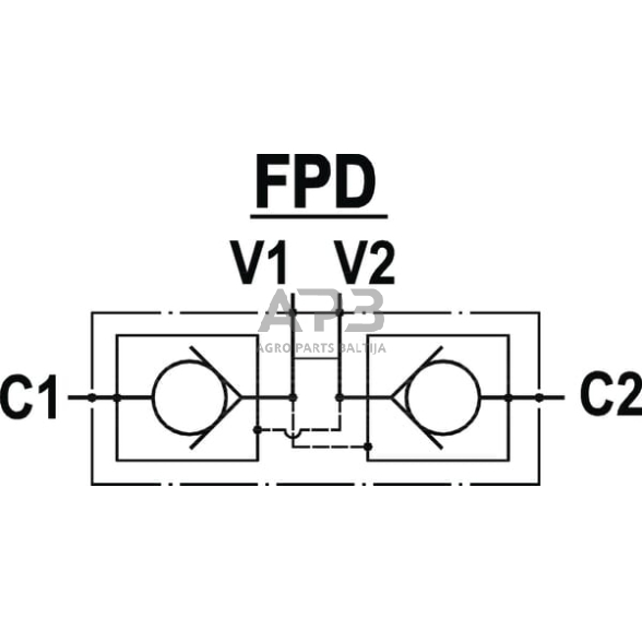 Vožtuvas 1/2 B, FPD10DF 3