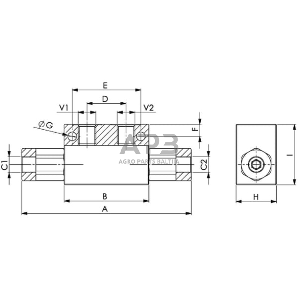 Vožtuvas 1/4" , KOHU03001S 5