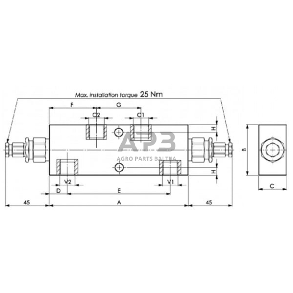 Vožtuvas FPO50DX38L20 4