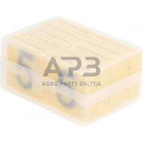 Ženklinimo numeris 5 geltonas 45x45mm 10 vnt. Farma 306005FA